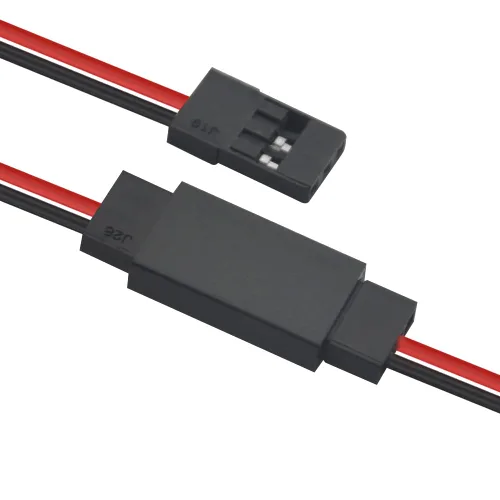 Miniatura 6 de Paquete de 4 interruptores de encendido y apagado de 3 vías estilo JR, línea negra y roja, receptor de interruptores RC para camión RC, automóvil