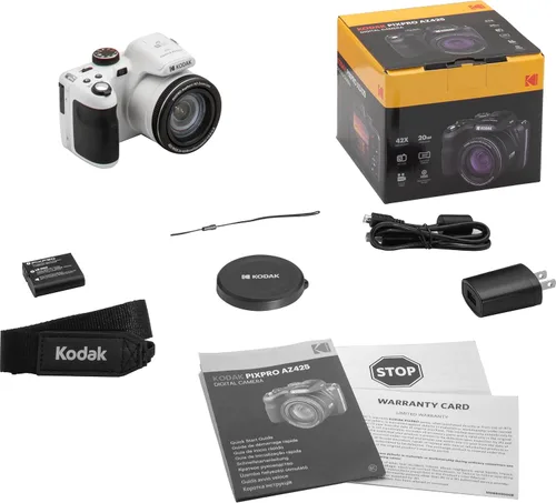 Miniatura 7 de Kodak PIXPRO AZ425 - Paquete de cámara digital con tarjeta de memoria de 32GB, estuche para cámara (negro), batería, cargador, lector de tarjetas