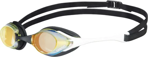 Miniatura 16 de Arena Gafas de natación unisex para adultos, diseño hidrodinámico de espejo de policarbonato/lente sin espejo Amarillo Cobre/Negro