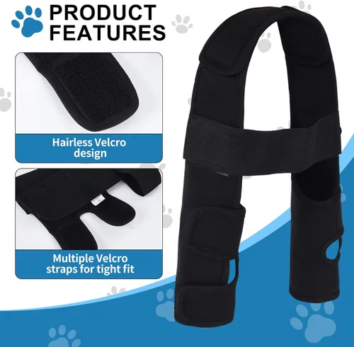 Miniatura 2 de Protector de codo para perro, coderas de perro para pierna delantera para alivio elástico de tumores de efusión, callos, edema, displasia, úlceras