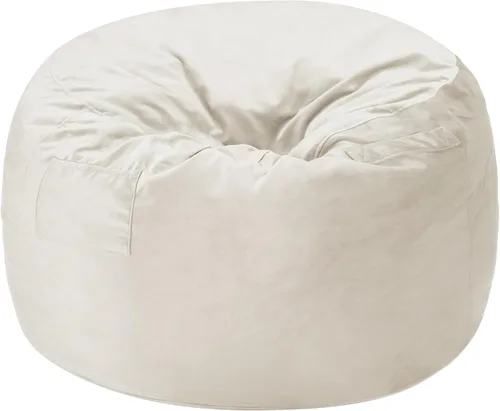 Miniatura 8 de Homguava - Sillón puff de 4 pies Sillón estilo puff grande de 4 pulgadas con relleno de espuma viscoelástica, sofá suave con funda de terciopelo Lima