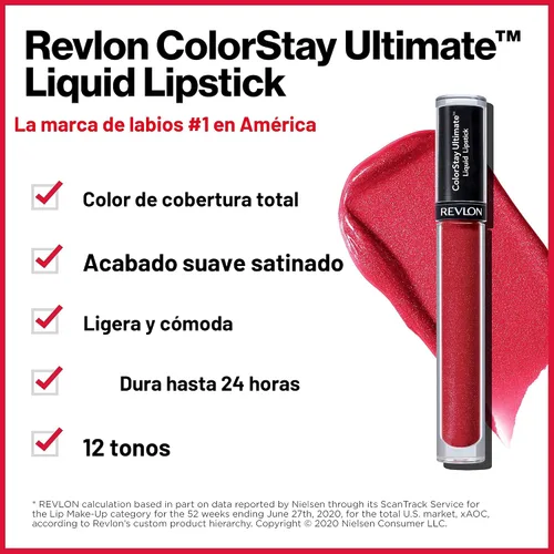 Miniatura 3 de Lápiz labial líquido Revlon ColorStay Ultimate, Iconic Iris