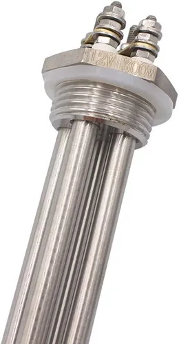 Miniatura 5 de DERNORD Calentador de inmersión de 12V 300W Elemento calentador de agua sumergible Elemento de calefacción de acero inoxidable con ajuste NPSM de 1
