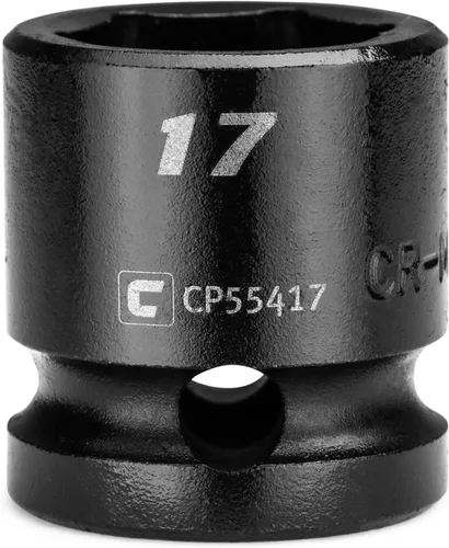 Miniatura 17 de Capri Tools - Llave de vaso de impacto corto de 27 mm, 1/2 pulg. de conducción, 6 puntos, métrica