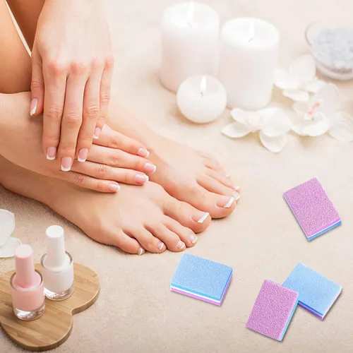 Miniatura 6 de CGBE Bloque de pulido, bloque de pulido de uñas de doble cara, esponja colorida, tiras de lijado, bloques de lima de uñas, herramientas de manicura