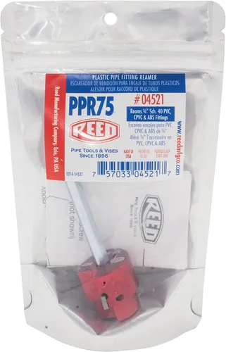Miniatura 3 de Reed Herramienta PPR75 Clean Ream Extreme con eje hexagonal de 1/4 pulgadas, cabeza de aluminio de 3/4 pulgadas