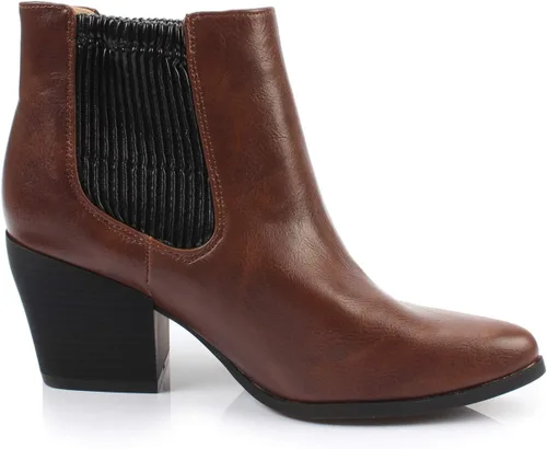 Miniatura 3 de DUNION Bliss - Botines de vestir con tacón grueso y cómodos para mujer
