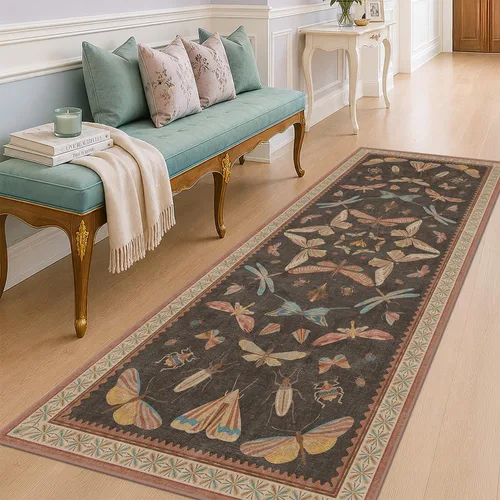 Miniatura 136 de Hazo Haus Alfombra de Baño Bohemia Lavable 2x3, Alfombras Pequeñas para Cocina, Tocador, Puerta Principal Entrada Interior, Antideslizante Pelo Bajo