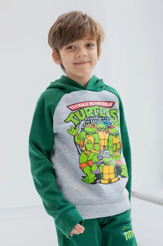 Miniatura 3 de Teenage Mutant Ninja Turtles Conjunto de sudadera con capucha y pantalones de forro polar, tallas para niños pequeños y grandes (2T - 18-20)