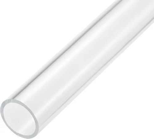 Miniatura 33 de MECCANIXITY Tubo acrílico transparente rígido redondo tubo 44mm (1.7") ID 50mm (2") OD 14" para lámparas y linternas, sistema de refrigeración por