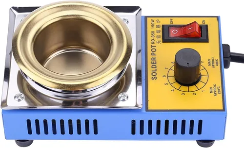 Miniatura 6 de Olla de soldadura de 150 W 1.969 in Baño de desoldadura 110V Placa de olla de soldadura 392.0-896.0 °F (enchufe de EE. UU.) para fundir plástico