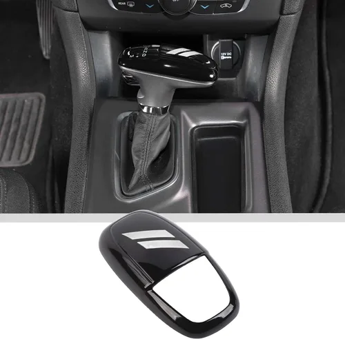 Miniatura 18 de JWWY Pomos de palanca de cambios para Dodge Challenger Charger 2015-2025+ Durango 2018-2023, accesorios interiores, fibra de carbono azul