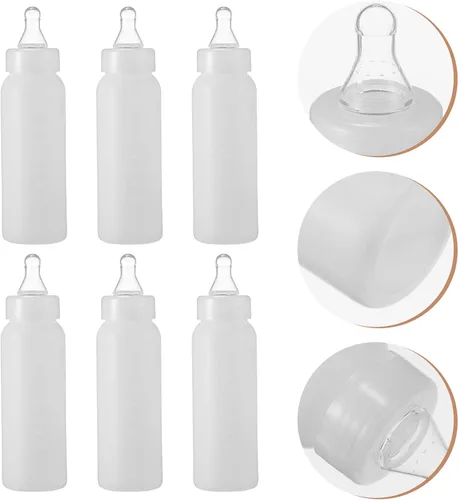 Miniatura 2 de 6 unids de cordero biberones de alimentación animal cordero cabra leche ternero leche alimentador para ovejas s blanco 8.5 fl oz