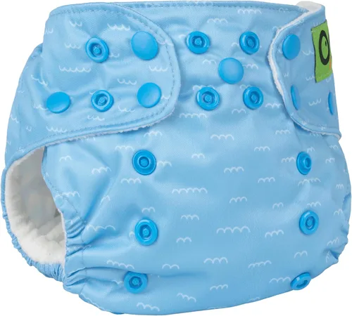Miniatura 2 de ZOOCCHINI Pañal de bolsillo reutilizable para bebé/niño pequeño con 2 insertos (Sherman The Shark)