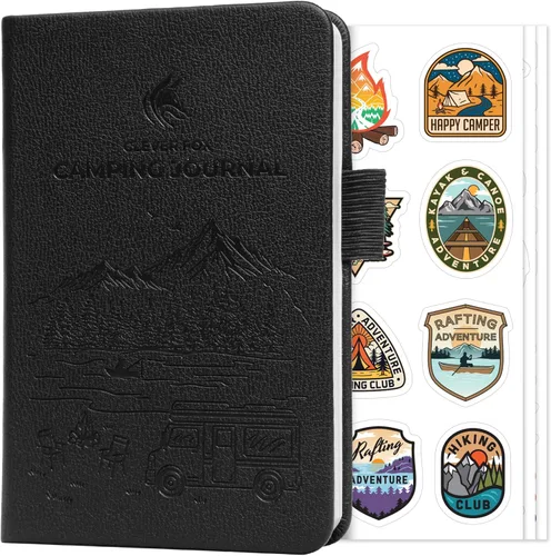 Miniatura 19 de Clever Fox Diario de Campamento – Libro de Registro de Campista y Planificador de Viajes en RV – Diario de Campamento al Aire Libre y Cuaderno