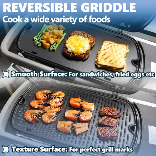 Miniatura 4 de SafBbcue Plancha de cocina de hierro fundido para Weber Traveler Portable Series Gas Grill, placa para Weber 9010001 9011701 9013001 9020001 9030001