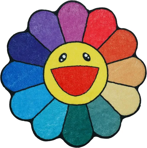 Miniatura 8 de Lindas y divertidas alfombras de baño con forma irregular de huevo amarillo para niños, antideslizante, absorbente, lavable, alfombra de baño