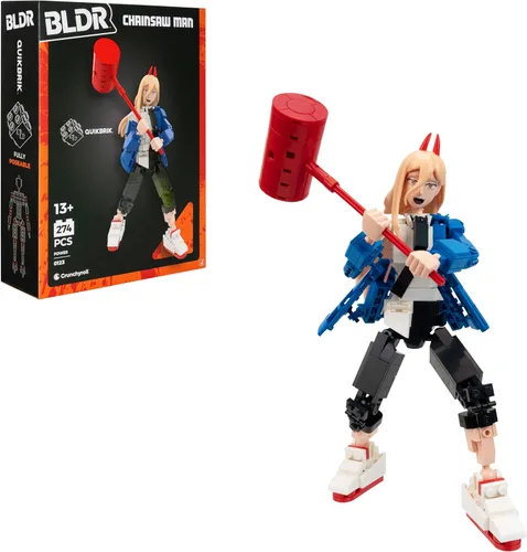 Miniatura 11 de BLDR Chainsaw Man Figura de Acción Construible Conjunto de Construcción 0040-10 Pulgadas Figura Articulada Construible con 311 Piezas