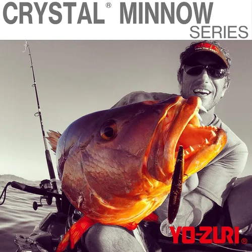 Miniatura 4 de Yo-Zuri Yo Zuri R 1301 Crystal Minnow Deep Diver Walleye Floating 5 1 4 ' 7 8 Oz 2 Hook