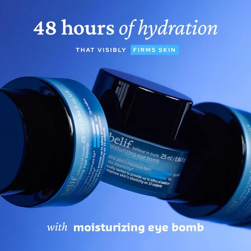 Miniatura 3 de belif Bomba de ojos con péptido, crema de ojos antienvejecimiento para arrugas, líneas finas, patas de gallo y bolsas de ojos, hidratación de 48