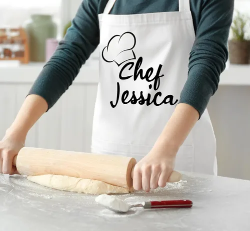 Miniatura 7 de Delantal personalizado 2025, delantal de cocina personalizado para hombres y mujeres, regalo de cumpleaños, chef, regalo único para amigos
