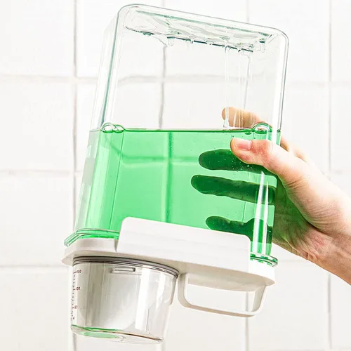 Miniatura 5 de [Paquete de 2] Dispensador de detergente para ropa para organización y almacenamiento de lavandería, dispensador de jabón para lavandería de 37