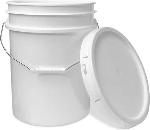 Miniatura 18 de ePackageSupply Balde de 5 galones con tapa hermética Fabricado en EE. UU. Grado alimenticio Plástico premium HDPE resistente Cubo multiuso