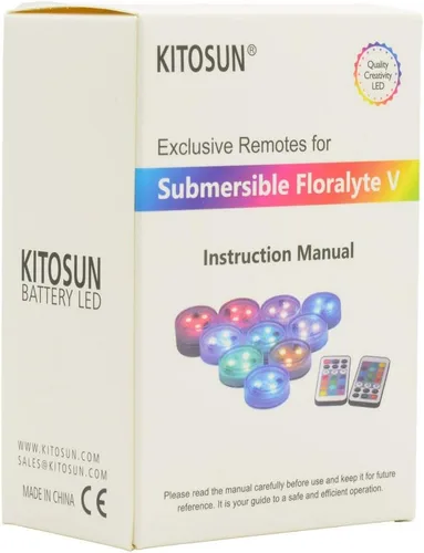 Miniatura 2 de KITOSUN Mando a distancia exclusivos sumergibles Floralyte V luces LED 21 teclas (paquete de 8)