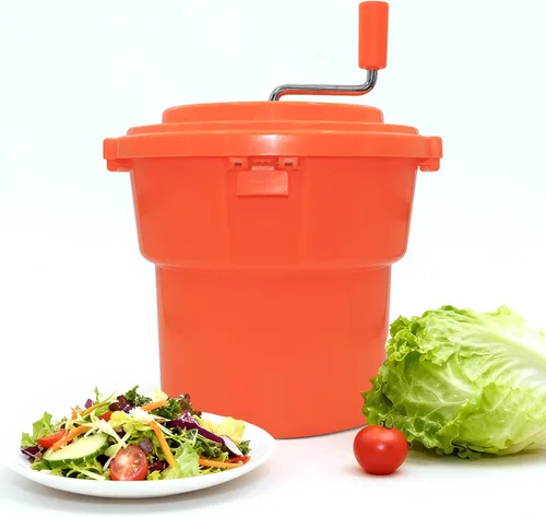 Hakka Restaurant - Molinillo de ensalada, 5 galones/20 cuartos de galón, giratorio de ensalada comercial grande y secadora de lechuga para friuts de