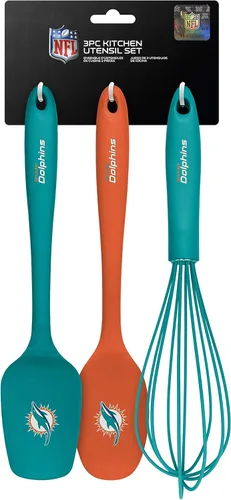 Miniatura 3 de The Sports Vault NFL Unisex-Adult 3-Piece Kitchen Utensil Set Miami Dolphins