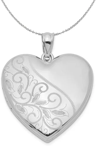 Collar de plata de ley con diseño de lazo negro de 0.945in