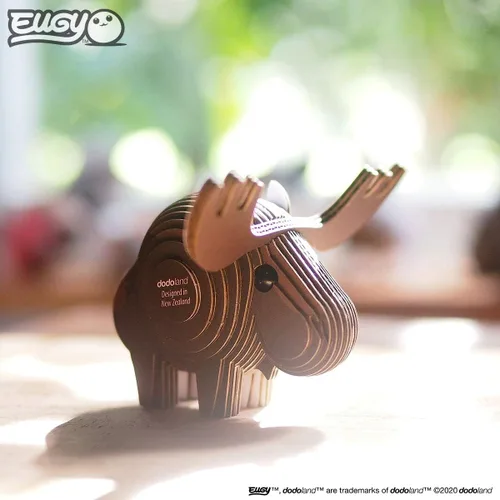 Miniatura 2 de EUGY Rompecabezas de papel 3D ecológico de alce 042 [nuevo sello]