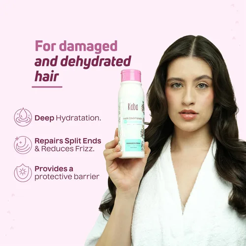 Miniatura 3 de D'Luchi Kaba Ceramide - Acondicionador para cabello seco, dañado y deshidratado, para mujeres, reparaciones de puntas abiertas, control