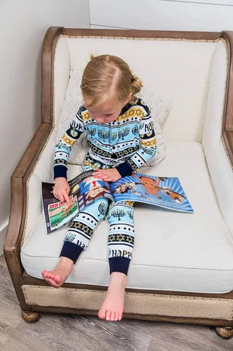 Miniatura 39 de Lazy One - Pijamas navideñas a juego con solapa trasera; para perros, bebés, niños, adolescentes y adultos