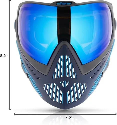 Miniatura 17 de Dye i5 Gafas de paintball – Lente térmica antivaho – Correa GSR Pro, orejas formadas por compresión – Protección facial profesional Ónice