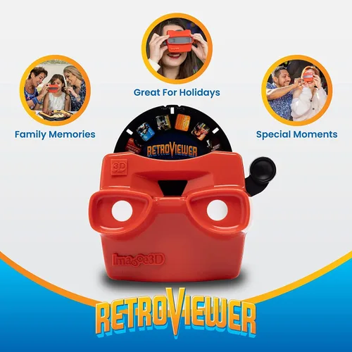 Miniatura 10 de IMAGE3D Retrovisor personalizado con carrete Reel Plus RetroViewer - para niños y adultos, juguetes clásicos, visor de diapositivas, retro, vintage