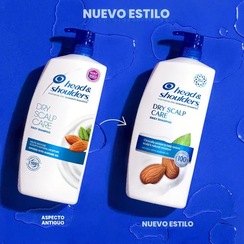 Miniatura 4 de Head & Shoulders Champú anticaspa con 1% de piritiona de zinc, cuidado del cuero cabelludo seco, uso diario, hidratante, control de escamas, seguro