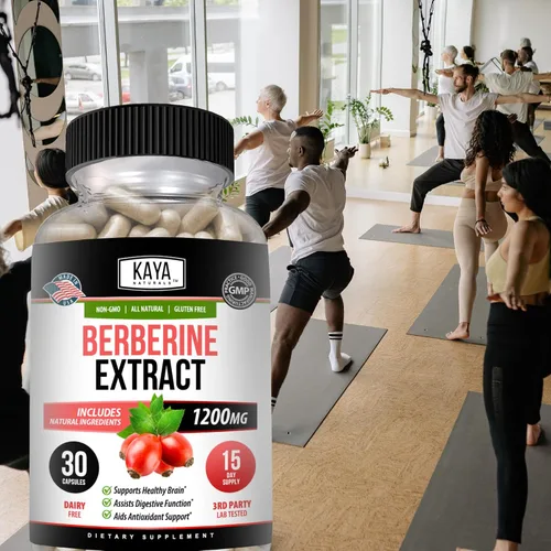 Miniatura 8 de Kaya Naturals Extracto de berberina HCL de 1200 mg - Sistema inmunológico - Niveles de gluco - Salud intestinal (vegetariano, sin OMG y sin gluten)