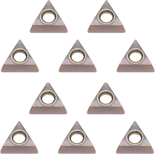 10 piezas de insertos de ángulo de biselado de aleación de tungsteno para mini máquina de biselado, ideal para desbarbar en acero y otros metales