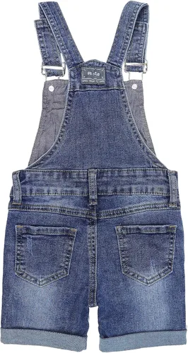 Miniatura 2 de KIDSCOOL SPACE Pantalones cortos para niñas, pantalones cortos de mezclilla elásticos para bebés