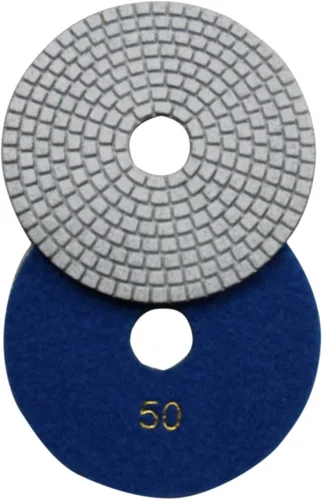 Miniatura 4 de Diamond - Almohadillas de pulido húmedas de 5 pulgadas para granito, mármol, travertino, terrazo, piedra de ingeniería (paquete de 7)