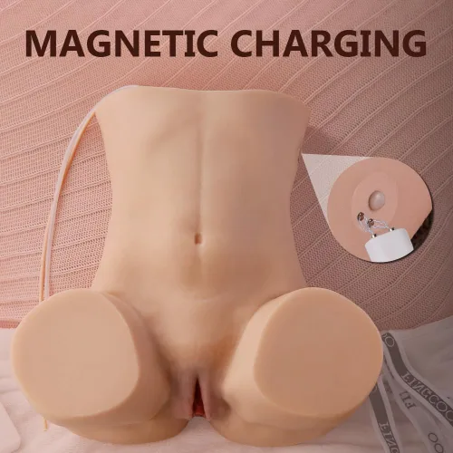 Miniatura 5 de Muñeca sexual vibratoria de succión automática de 18 libras, masturbador masculino realista, juguete sexual de limpieza automática con vagina