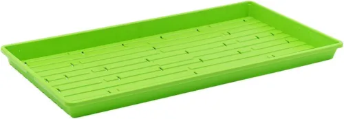 Miniatura 7 de Bootstrap Farmer Microgreen 1020 - Bandejas verdes, paquete de 30 unidades, extra fuerte con agujeros, bandeja de semillas poco profundas