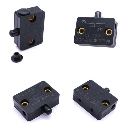 Miniatura 5 de Taiss 2 unids negro gabinete lámpara interruptor armario táctil interruptores automáticos puerta interruptor cajones abrir encendido cierre puerta