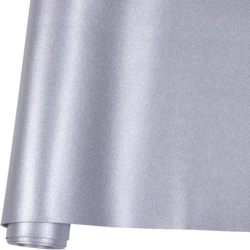 Miniatura 13 de Ramya Hojas de cuero sintético de color sólido liso 1 rollo 12"X53" (30 cm X 135 cm), la piel sintética es ideal para proyectos de manualidades DIY