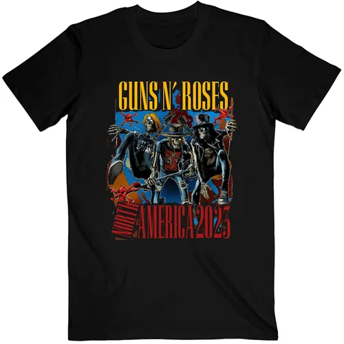 Miniatura 2 de N Roses 2023 North American World Tour - Camiseta gráfica de banda de rock para hombres y mujeres de manga corta