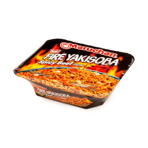 Miniatura 2 de Maruchan Yakisoba Fire sabor a carne picante, 3.99 onzas (paquete de 8)