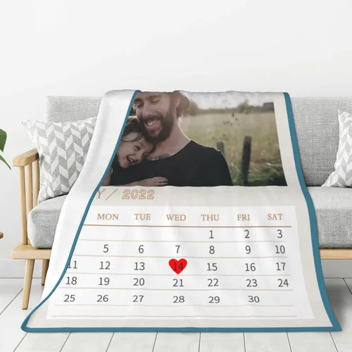 Miniatura 45 de JCETUNO Regalos personalizados de San Valentín para él y ella, mantas personalizadas con foto, mantas de fotos personalizadas, mantas de fotos