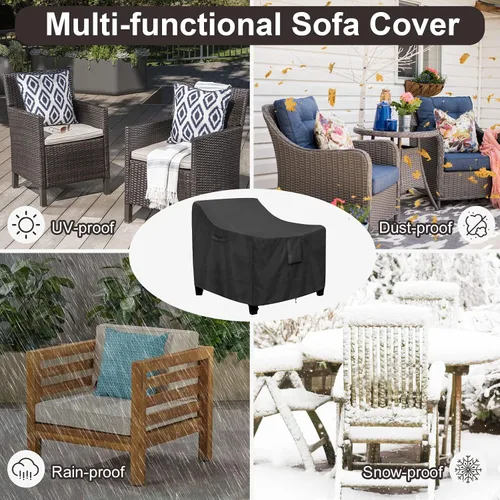 Miniatura 6 de PureFit Fundas para sillas de exterior, impermeables, para muebles de patio, muebles de exterior, con ventilación de aire y asas acolchadas, se