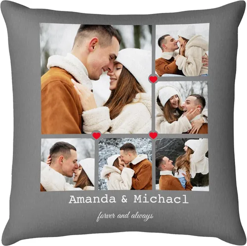 Miniatura 23 de Easycosy Almohada personalizada con texto de imagen, funda de almohada con foto, regalos personalizados para parejas, funda de cojín con foto, 4